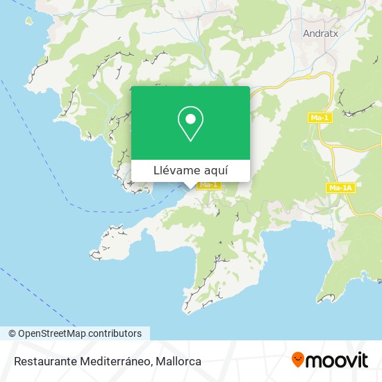 Mapa Restaurante Mediterráneo