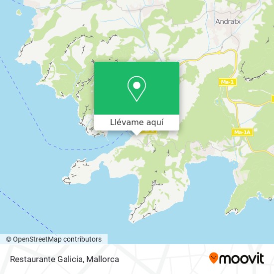 Mapa Restaurante Galicia