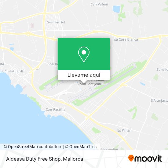 Mapa Aldeasa Duty Free Shop