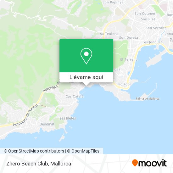 Mapa Zhero Beach Club
