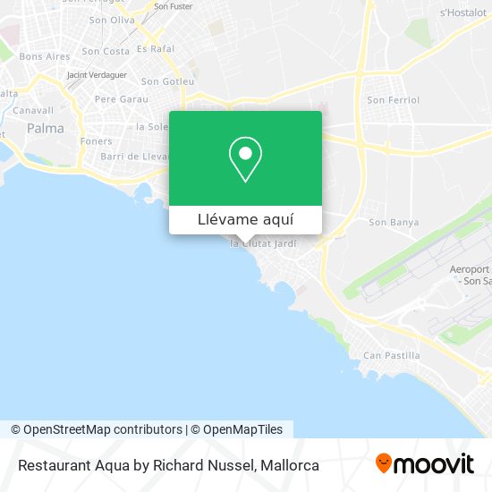 Mapa Restaurant Aqua by Richard Nussel