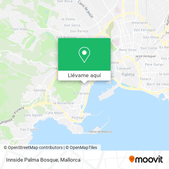Mapa Innside Palma Bosque