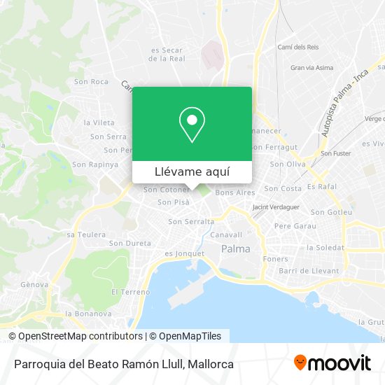 Mapa Parroquia del Beato Ramón Llull