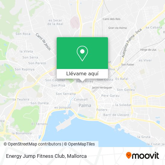 Mapa Energy Jump Fitness Club