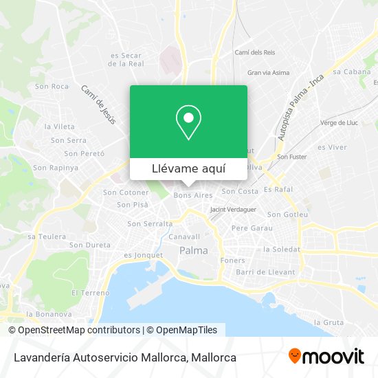 Mapa Lavandería Autoservicio Mallorca
