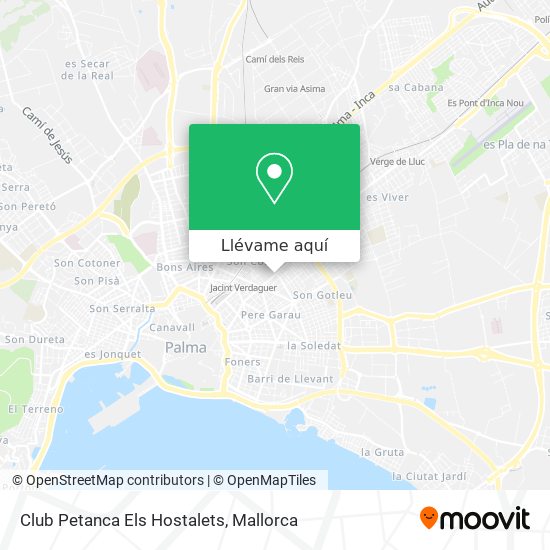 Mapa Club Petanca Els Hostalets