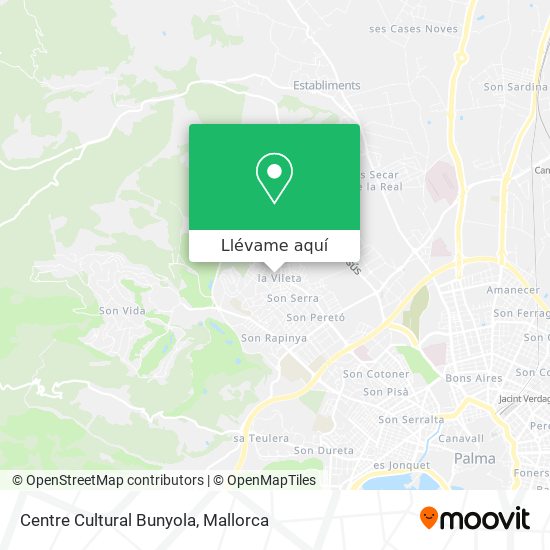 Mapa Centre Cultural Bunyola