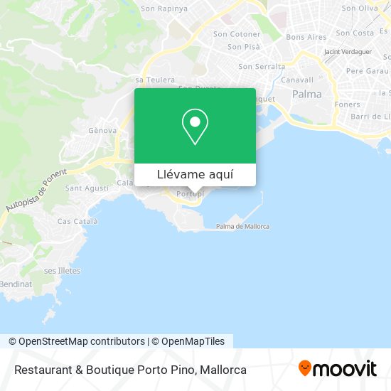Mapa Restaurant & Boutique Porto Pino