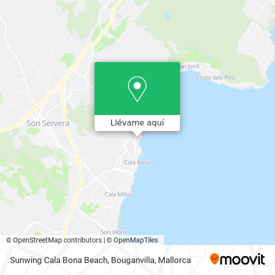Mapa Sunwing Cala Bona Beach, Bouganvilla