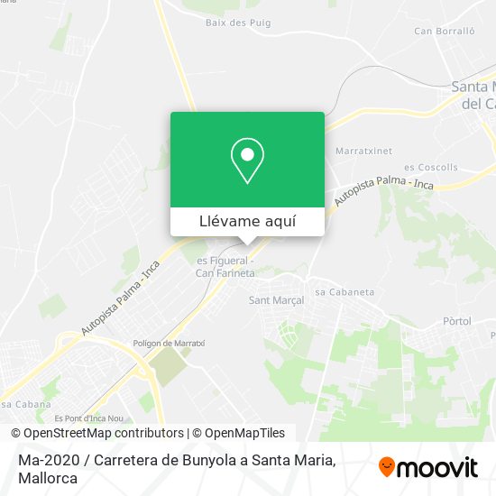 Mapa Ma-2020 / Carretera de Bunyola a Santa Maria