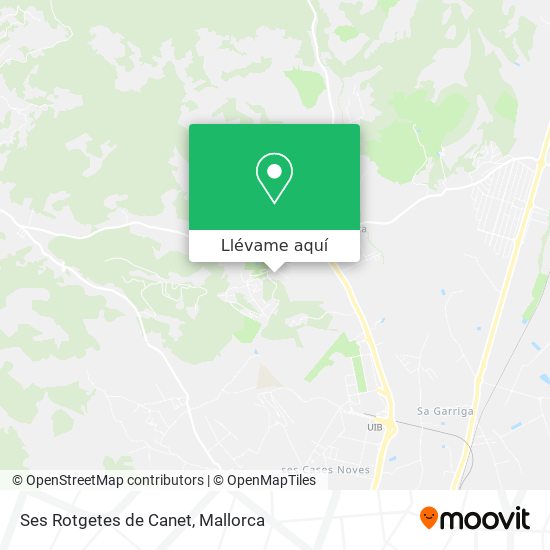 Mapa Ses Rotgetes de Canet