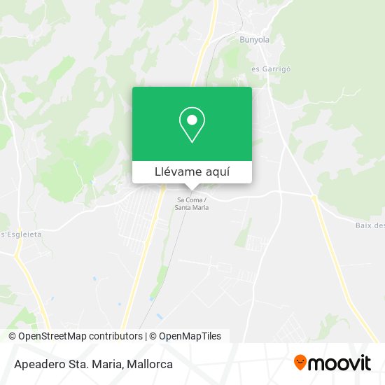 Mapa Apeadero Sta. Maria