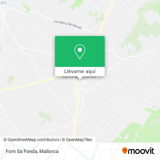 Mapa Forn Sa Fonda
