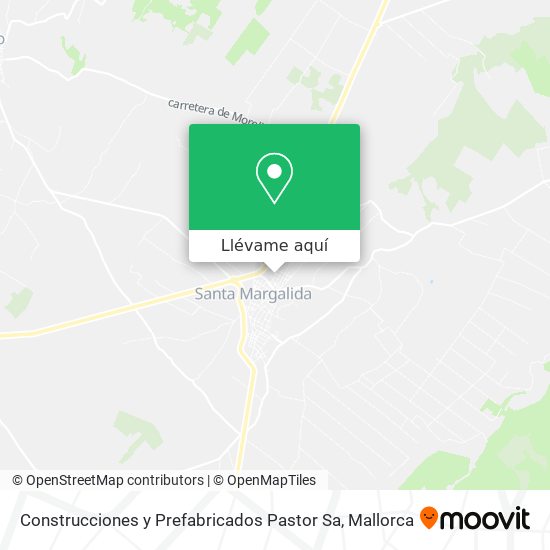 Mapa Construcciones y Prefabricados Pastor Sa