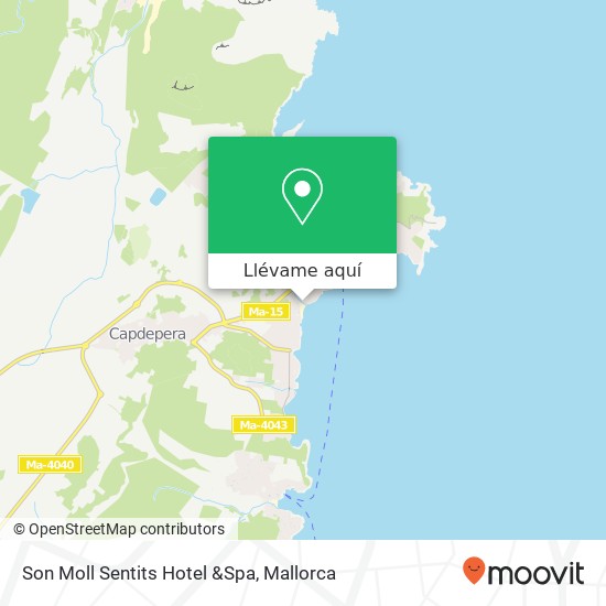 Mapa Son Moll Sentits Hotel &Spa