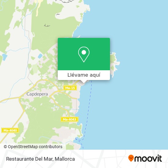 Mapa Restaurante Del Mar