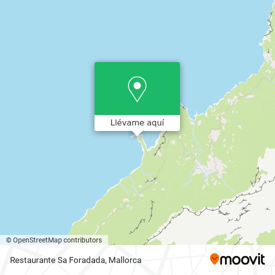 Mapa Restaurante Sa Foradada