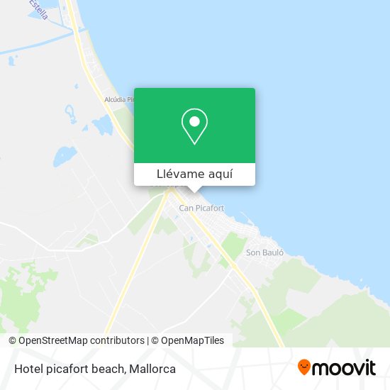 Mapa Hotel picafort beach