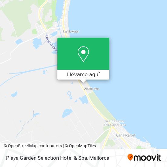 Mapa Playa Garden Selection Hotel & Spa
