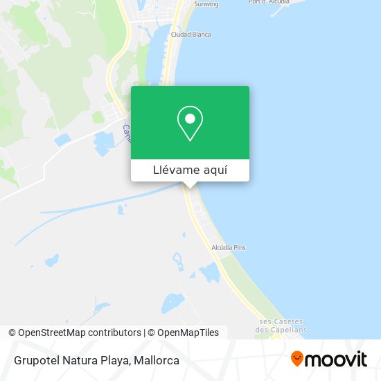 Mapa Grupotel Natura Playa