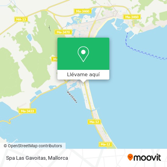 Mapa Spa Las Gavoitas