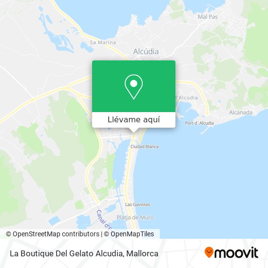 Mapa La Boutique Del Gelato Alcudia