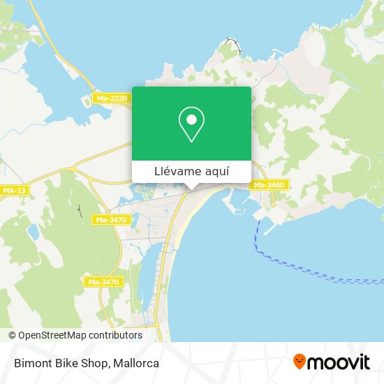 Mapa Bimont Bike Shop