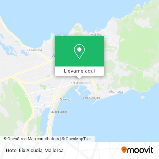 Mapa Hotel Eix Alcudia