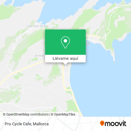 Mapa Pro Cycle Cafe
