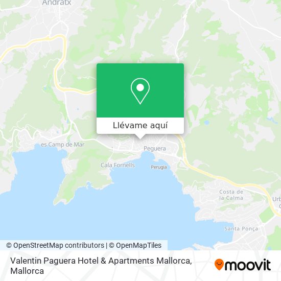 Mapa Valentin Paguera Hotel & Apartments Mallorca