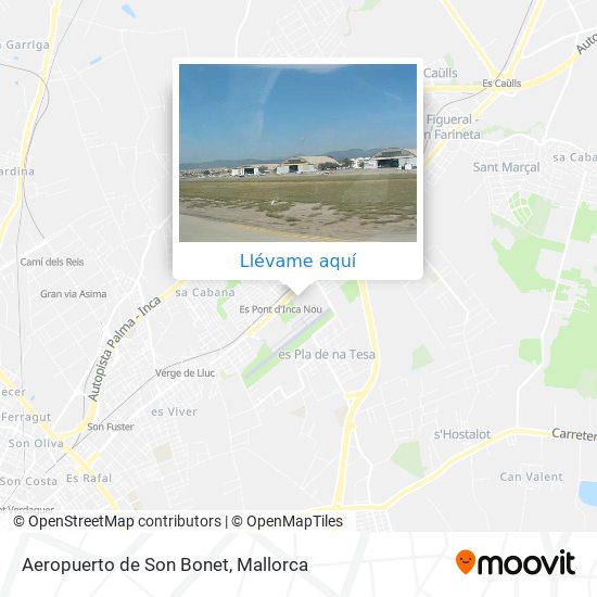 Mapa Aeropuerto de Son Bonet