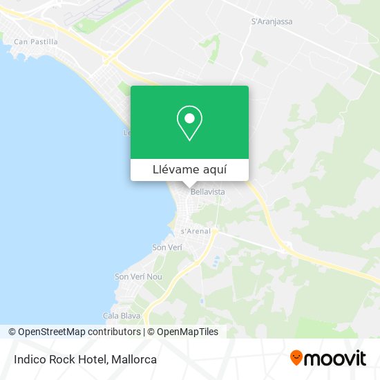 Mapa Indico Rock Hotel