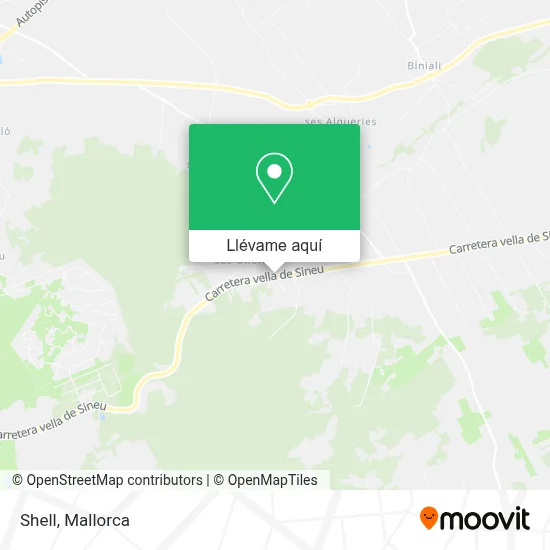 Mapa Shell