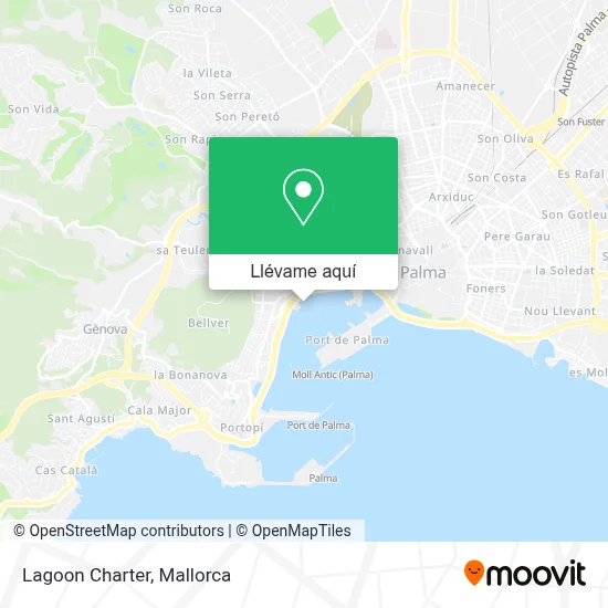 Mapa Lagoon Charter