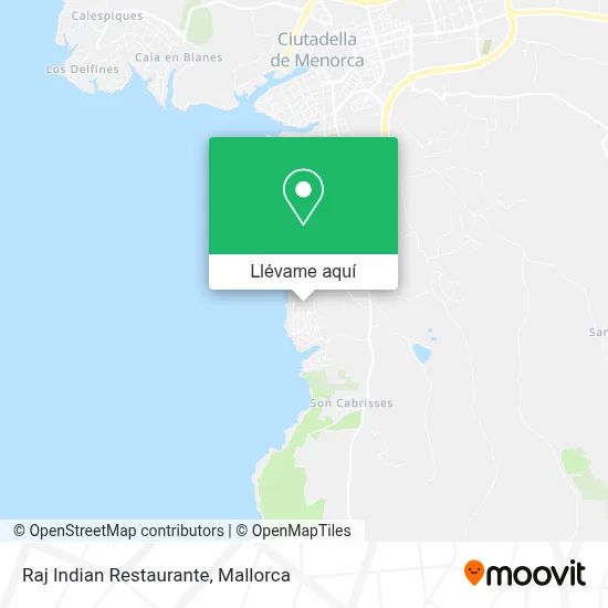 Mapa Raj Indian Restaurante