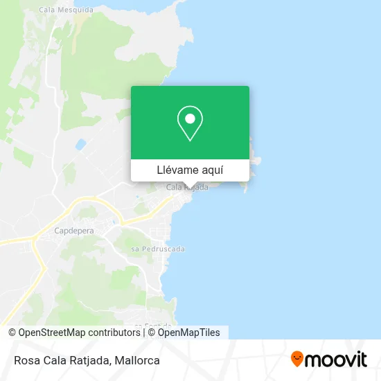 Mapa Rosa Cala Ratjada