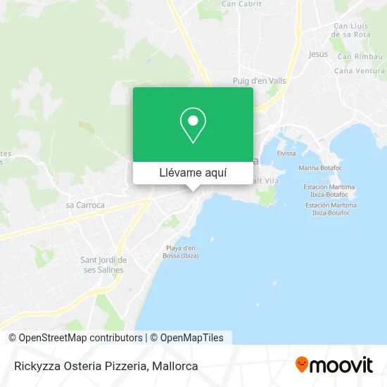 Mapa Rickyzza Osteria Pizzeria