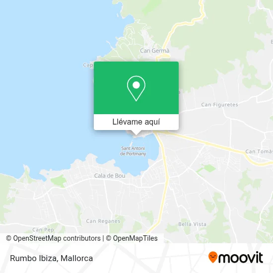 Mapa Rumbo Ibiza