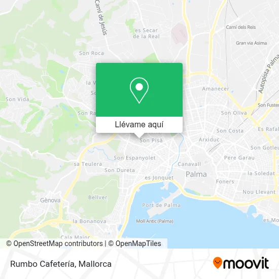 Mapa Rumbo Cafetería