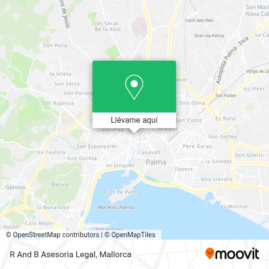 Mapa R And B Asesoria Legal