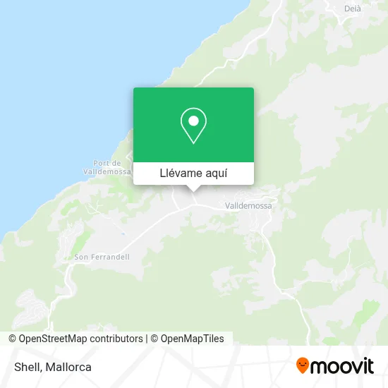 Mapa Shell