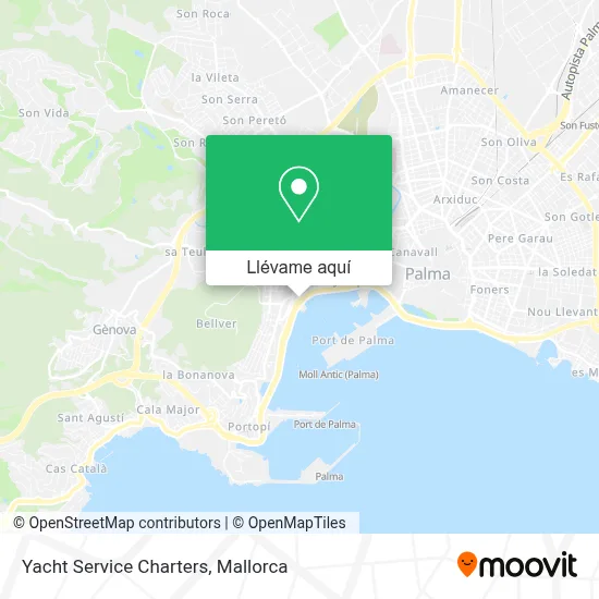Mapa Yacht Service Charters