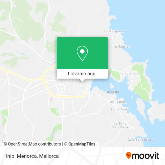 Mapa Inipi Menorca