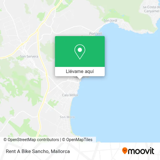 Mapa Rent A Bike Sancho