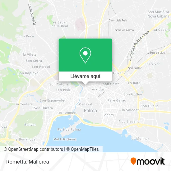Mapa Rometta
