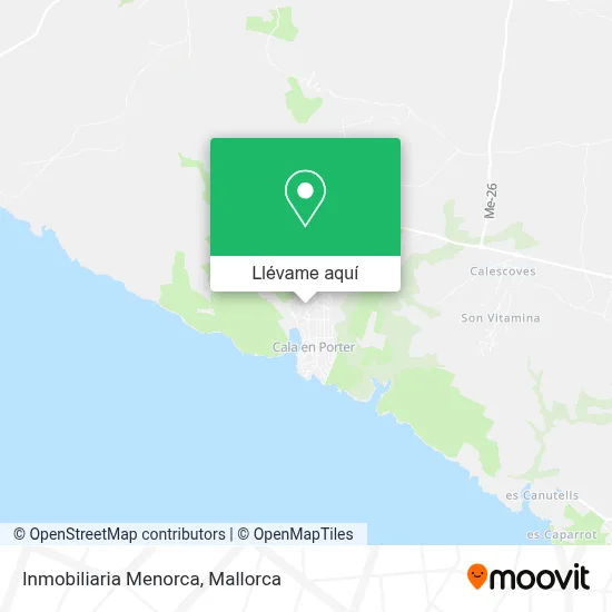 Mapa Inmobiliaria Menorca