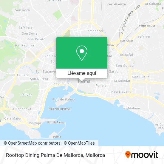 Mapa Rooftop Dining Palma De Mallorca