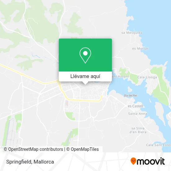 Mapa Springfield