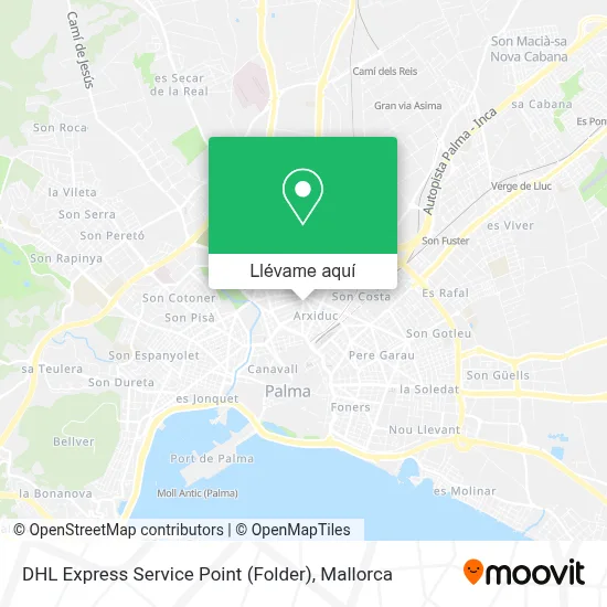 Mapa DHL Express Service Point (Folder)