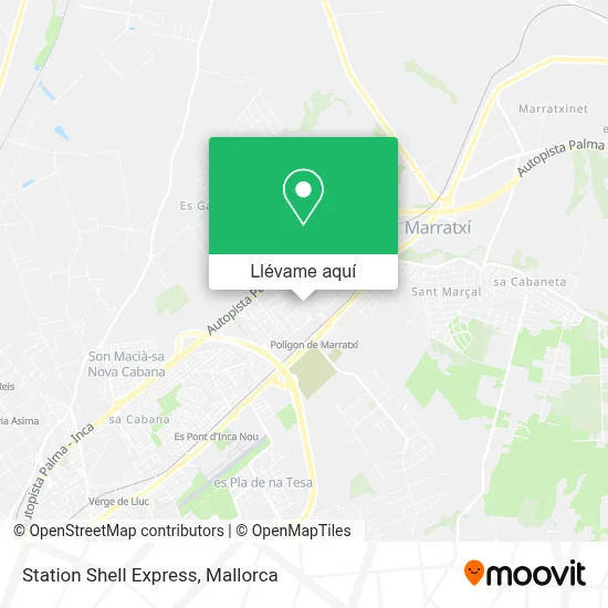 Mapa Station Shell Express